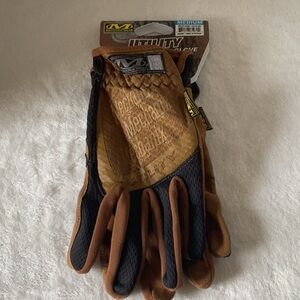 Durable Brown and Black Gloves with Textured Grip